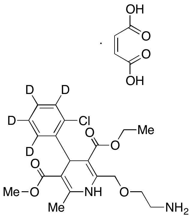 氨氯地平-d4 馬來酸鹽（2-氯苯基-d4）