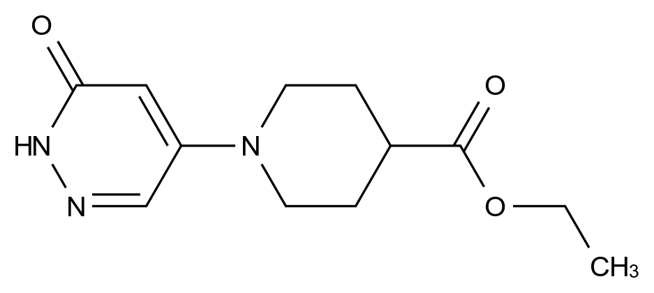 1000018-23-4_ETHYL 1-(6-OXO-1,6-DIHYDROPYRIDAZIN-4-YL)PIPERIDINE-4-CARBOXYLATE