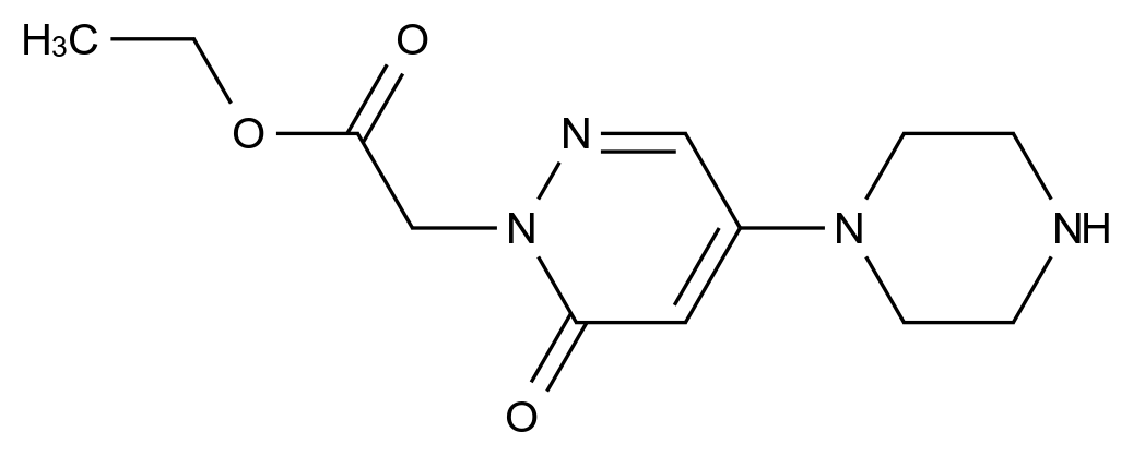 1000018-24-5_ETHYL 2-(6-OXO-4-(PIPERAZIN-1-YL)PYRIDAZIN-1(6H)-YL)ACETATE