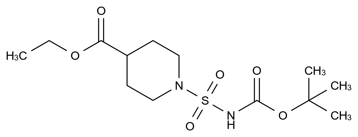 1000018-25-6_ETHYL 1-(N-(TERT-BUTOXYCARBONYL)SULFAMOYL)PIPERIDINE-4-CARBOXYLATE