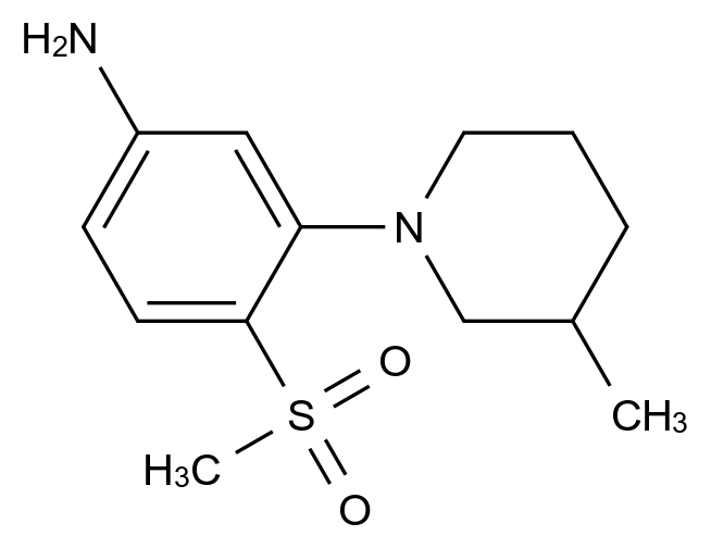 1000018-39-2_3-(3-甲基哌啶-1-基)-4-(甲基磺?；?苯胺