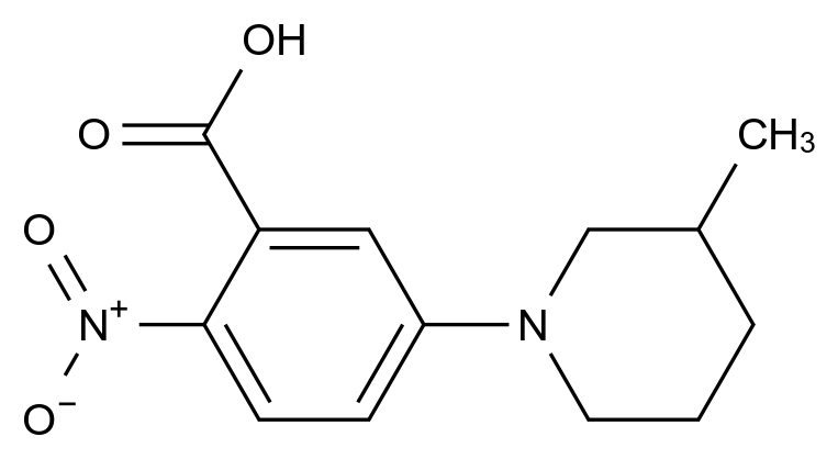 1000018-45-0_5-(3-Methylpiperidin-1-yl)-2-nitrobenzoic acid