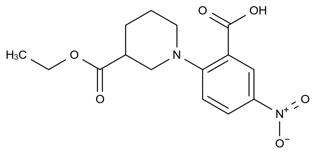1000018-70-1_2-[3-(乙氧基羰基)哌啶-1-基]-5-硝基苯甲酸