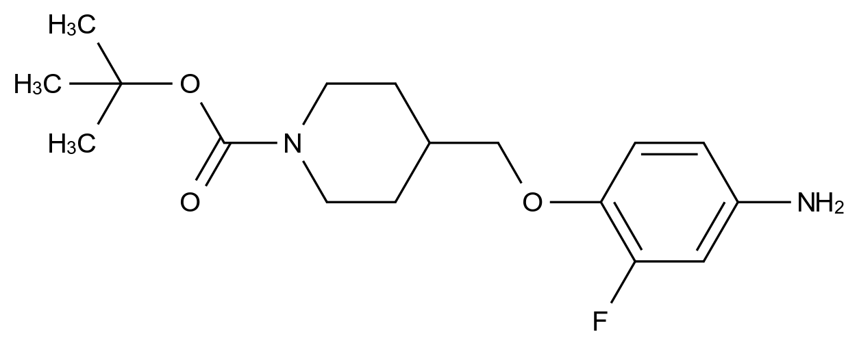 1000053-44-0_tert-butyl 4-((4-amino-2-fluorophenoxy)methyl)piperidine-1-carboxylate