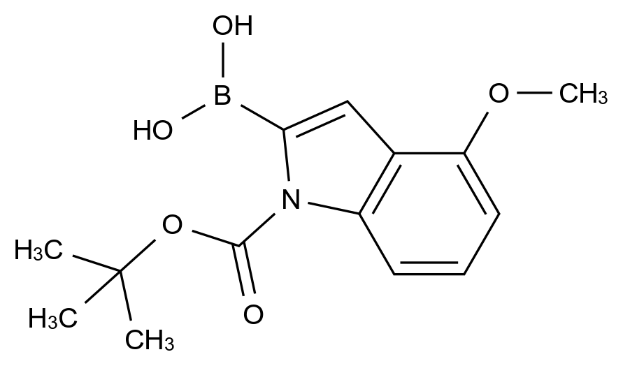 1000068-23-4_(1-(叔丁氧基羰基)-4-甲氧基-1H-吲哚-2-基)硼酸