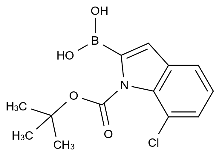 1000068-24-5_(1-(TERT-BUTOXYCARBONYL)-7-CHLORO-1H-INDOL-2-YL)BORONIC ACID